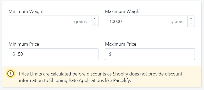 Price per dollar, with five percent represented as zero point zero five dollars